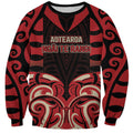 Custom Aotearoa Ngai Te Rangi Sweatshirt New Zealand Traditional Maori Pattern