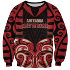 Custom Aotearoa Ngai Te Rangi Sweatshirt New Zealand Traditional Maori Pattern
