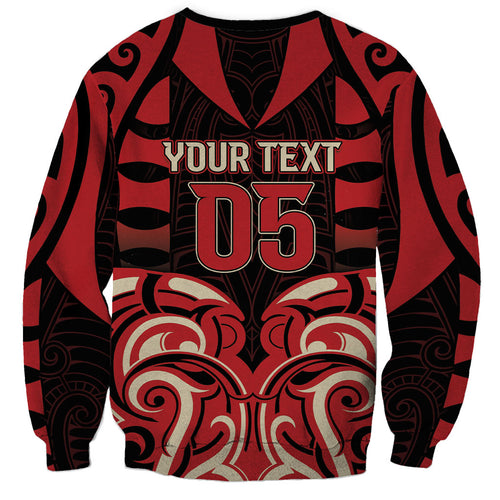 Custom Aotearoa Ngai Te Rangi Sweatshirt New Zealand Traditional Maori Pattern