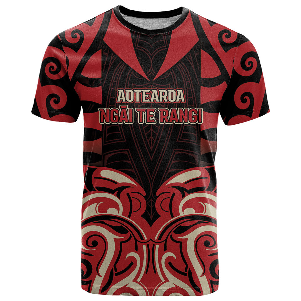 Custom Aotearoa Ngai Te Rangi T Shirt New Zealand Traditional Maori Pattern