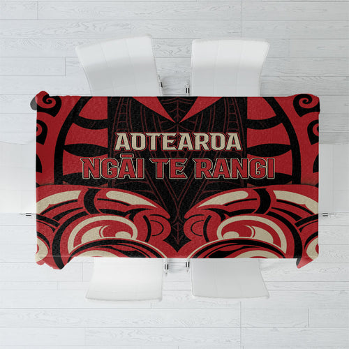 Aotearoa Ngai Te Rangi Tablecloth New Zealand Traditional Maori Pattern