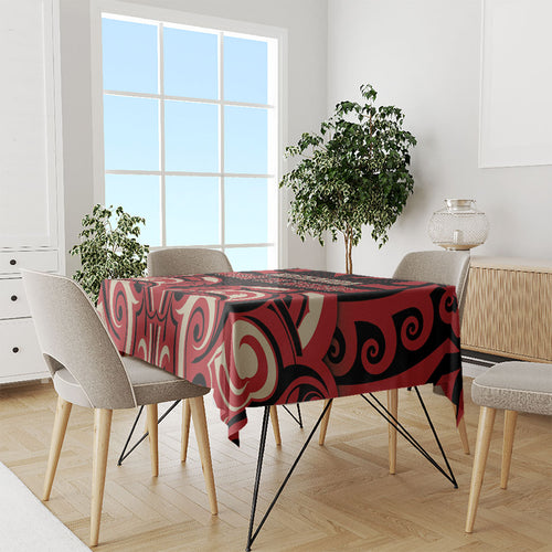 Aotearoa Ngai Te Rangi Tablecloth New Zealand Traditional Maori Pattern