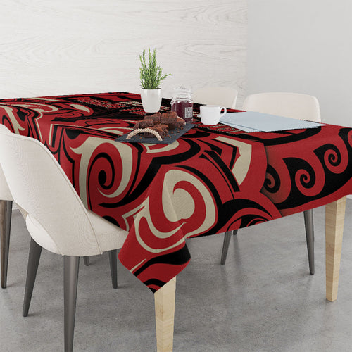Aotearoa Ngai Te Rangi Tablecloth New Zealand Traditional Maori Pattern