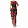 Custom Aotearoa Ngai Te Rangi Tank Maxi Dress New Zealand Traditional Maori Pattern