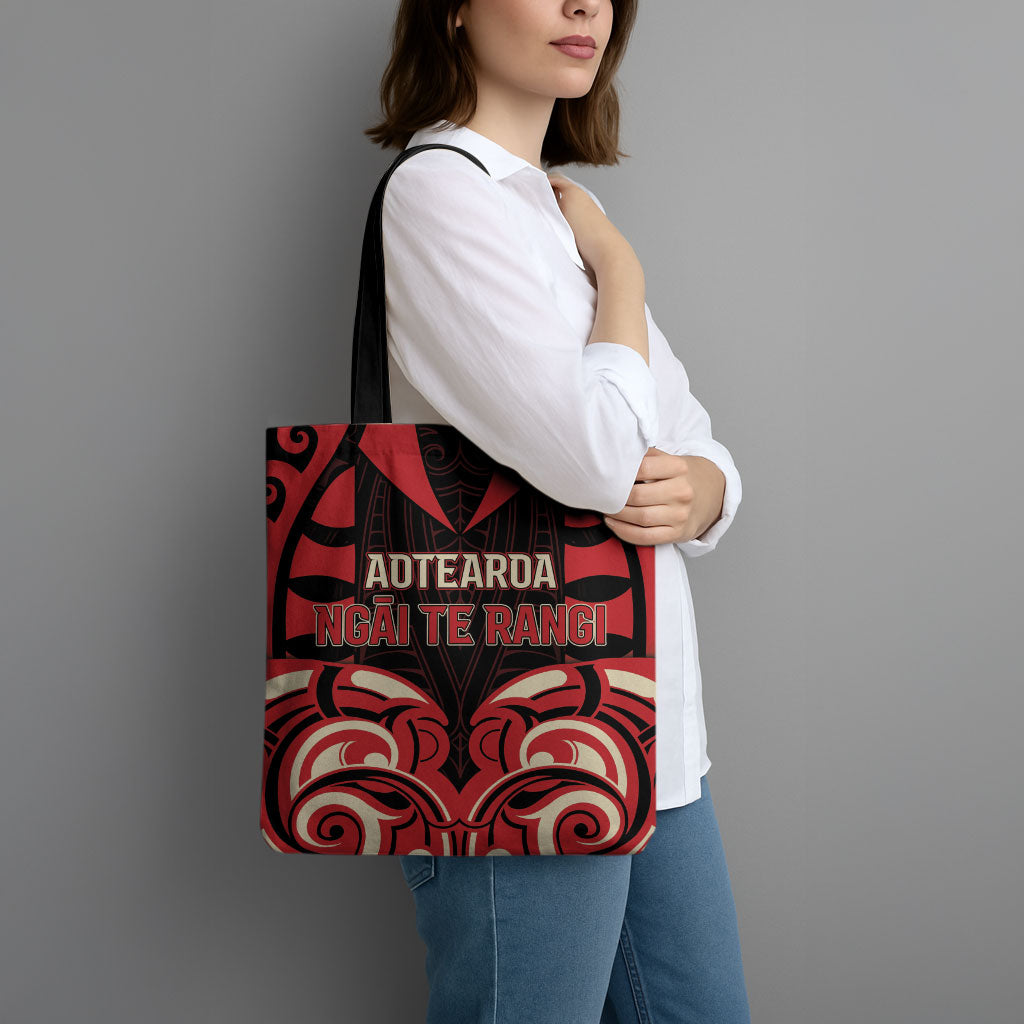 Aotearoa Ngai Te Rangi Tote Bag New Zealand Traditional Maori Pattern