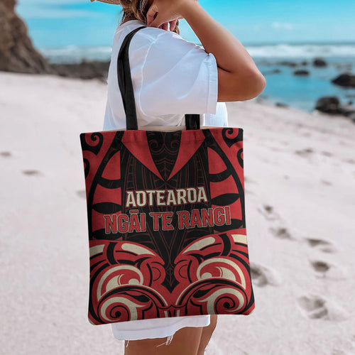 Aotearoa Ngai Te Rangi Tote Bag New Zealand Traditional Maori Pattern