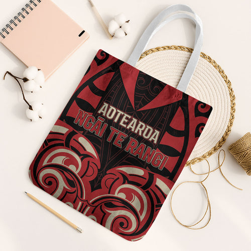 Aotearoa Ngai Te Rangi Tote Bag New Zealand Traditional Maori Pattern