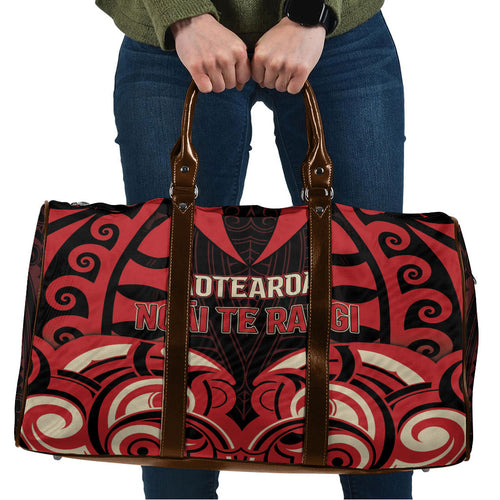 Aotearoa Ngai Te Rangi Travel Bag New Zealand Traditional Maori Pattern