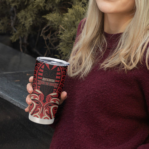 Custom Aotearoa Ngai Te Rangi Tumbler Cup New Zealand Traditional Maori Pattern