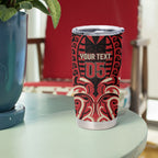 Custom Aotearoa Ngai Te Rangi Tumbler Cup New Zealand Traditional Maori Pattern