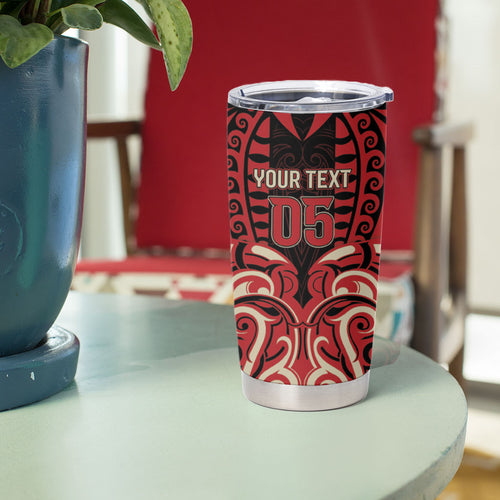 Custom Aotearoa Ngai Te Rangi Tumbler Cup New Zealand Traditional Maori Pattern