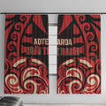 Aotearoa Ngai Te Rangi Window Curtain New Zealand Traditional Maori Pattern