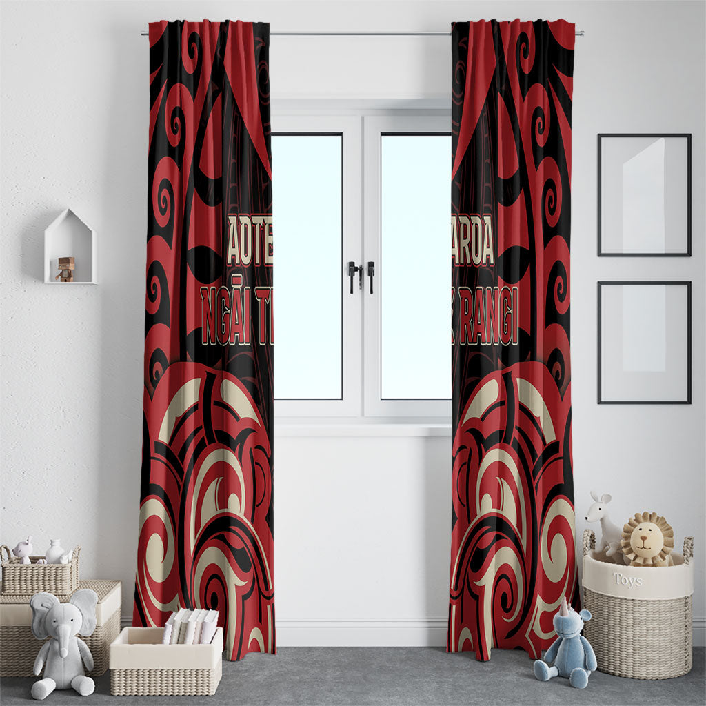 Aotearoa Ngai Te Rangi Window Curtain New Zealand Traditional Maori Pattern