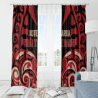 Aotearoa Ngai Te Rangi Window Curtain New Zealand Traditional Maori Pattern