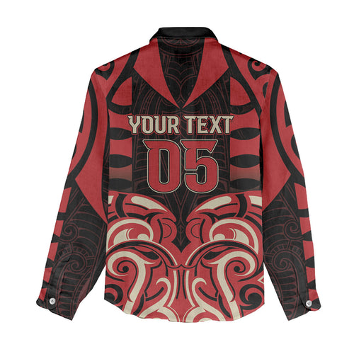 Custom Aotearoa Ngai Te Rangi Women Casual Shirt New Zealand Traditional Maori Pattern