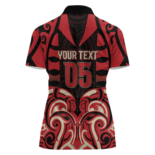 Custom Aotearoa Ngai Te Rangi Women Polo Shirt New Zealand Traditional Maori Pattern