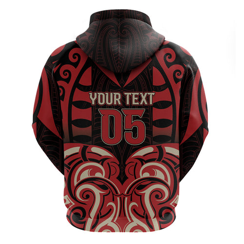 Custom Aotearoa Ngai Te Rangi Zip Hoodie New Zealand Traditional Maori Pattern