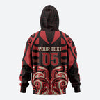 Custom Aotearoa Ngai Te Rangi Zip Hoodie New Zealand Traditional Maori Pattern