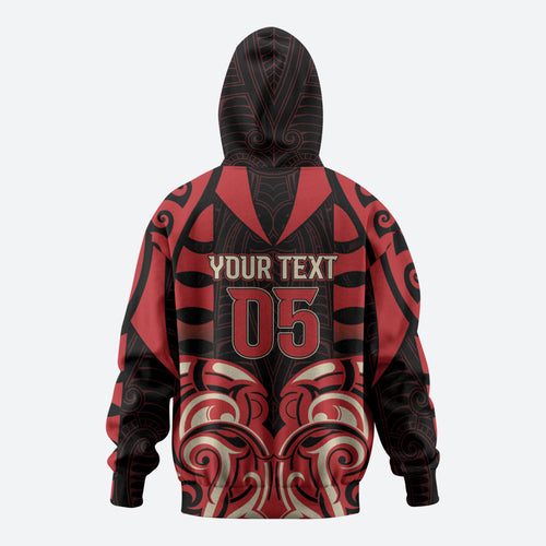 Custom Aotearoa Ngai Te Rangi Zip Hoodie New Zealand Traditional Maori Pattern