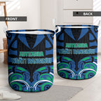 Aotearoa Ngati Ranginui Laundry Basket New Zealand Traditional Maori Pattern