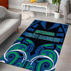 Aotearoa Ngati Ranginui Area Rug New Zealand Traditional Maori Pattern