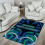 Aotearoa Ngati Ranginui Area Rug New Zealand Traditional Maori Pattern