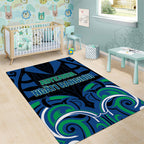 Aotearoa Ngati Ranginui Area Rug New Zealand Traditional Maori Pattern