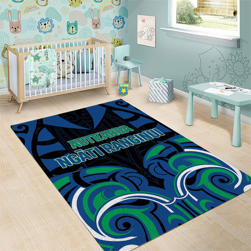 Aotearoa Ngati Ranginui Area Rug New Zealand Traditional Maori Pattern