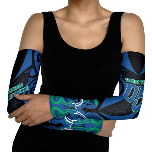 Custom Aotearoa Ngati Ranginui Arm Sleeves New Zealand Traditional Maori Pattern