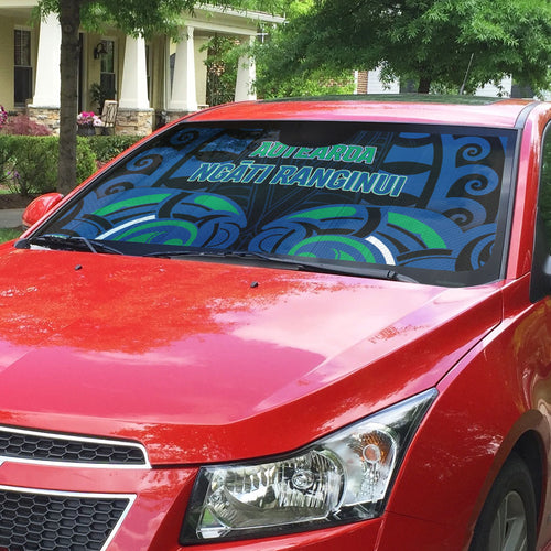Aotearoa Ngati Ranginui Auto Sun Shade New Zealand Traditional Maori Pattern