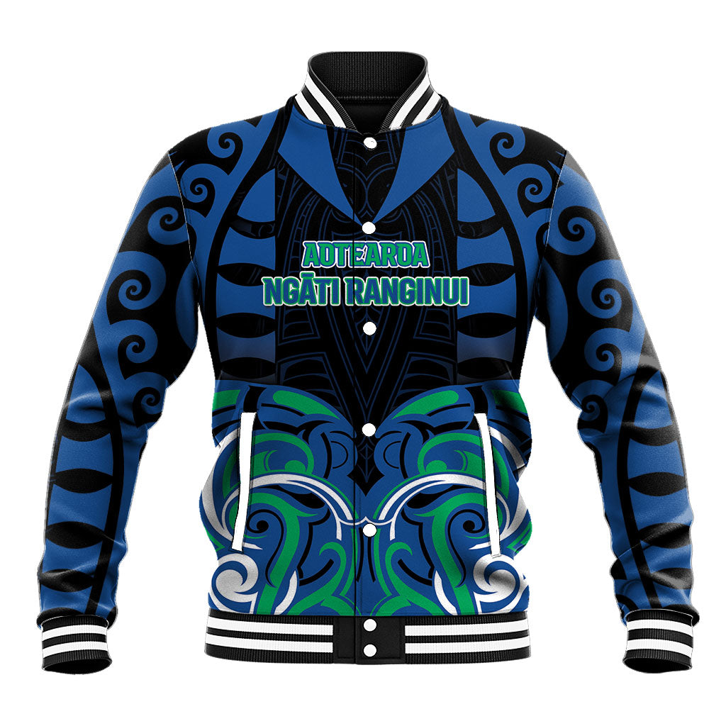 Custom Aotearoa Ngati Ranginui Baseball Jacket New Zealand Traditional Maori Pattern
