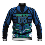 Custom Aotearoa Ngati Ranginui Baseball Jacket New Zealand Traditional Maori Pattern