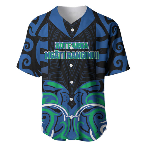 Custom Aotearoa Ngati Ranginui Baseball Jersey New Zealand Traditional Maori Pattern