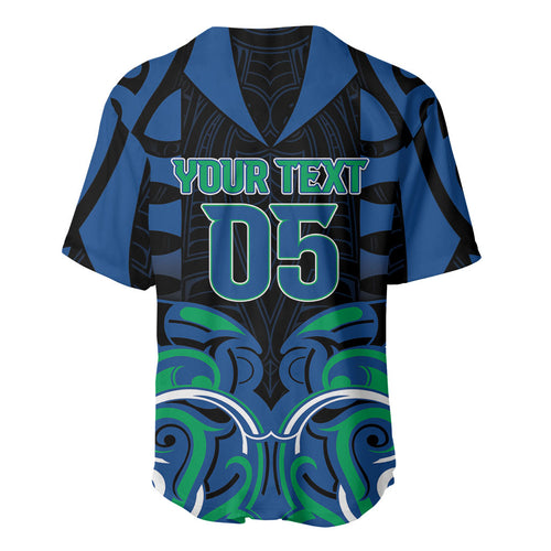 Custom Aotearoa Ngati Ranginui Baseball Jersey New Zealand Traditional Maori Pattern