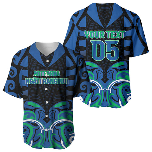 Custom Aotearoa Ngati Ranginui Baseball Jersey New Zealand Traditional Maori Pattern