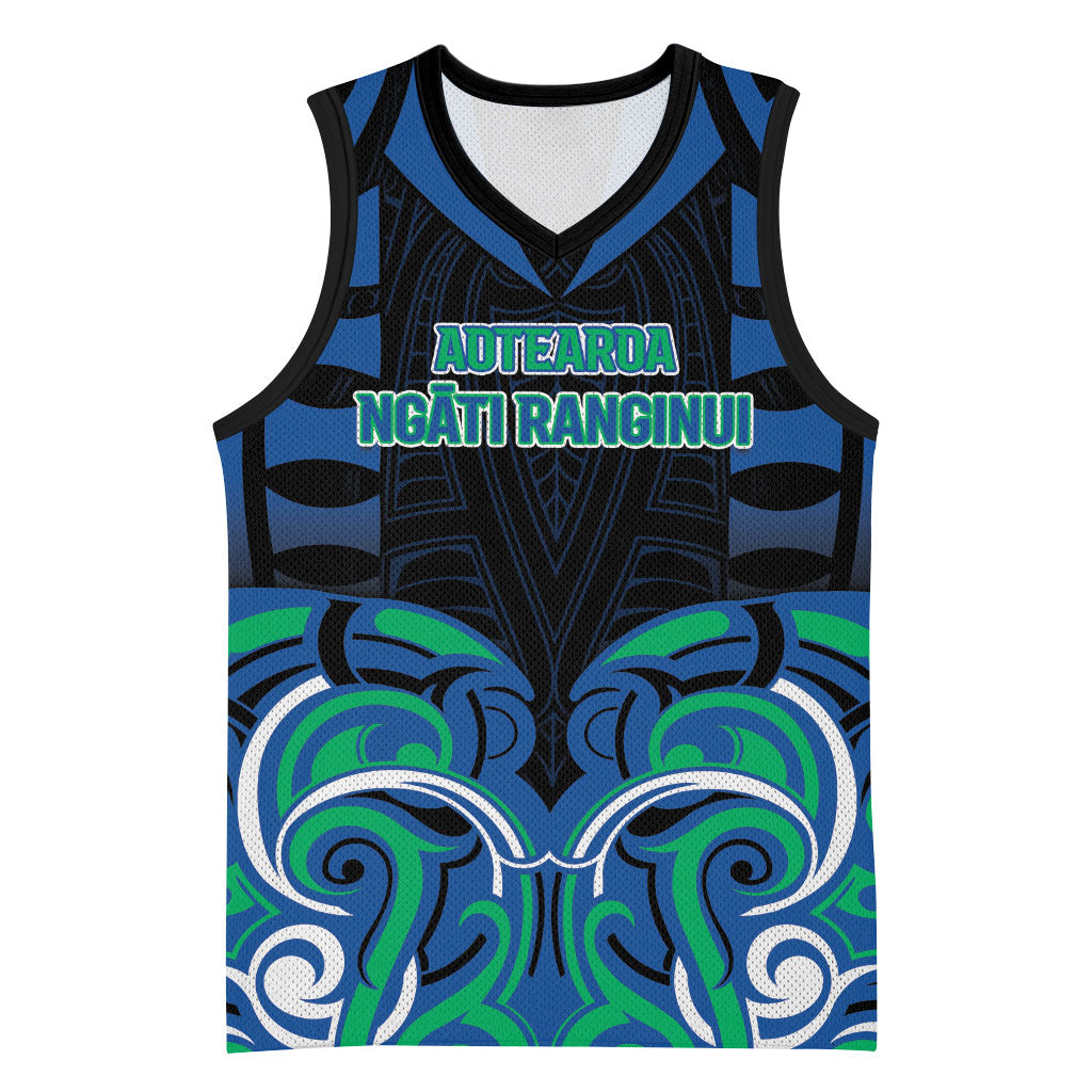 Custom Aotearoa Ngati Ranginui Basketball Jersey New Zealand Traditional Maori Pattern