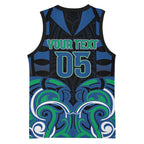 Custom Aotearoa Ngati Ranginui Basketball Jersey New Zealand Traditional Maori Pattern