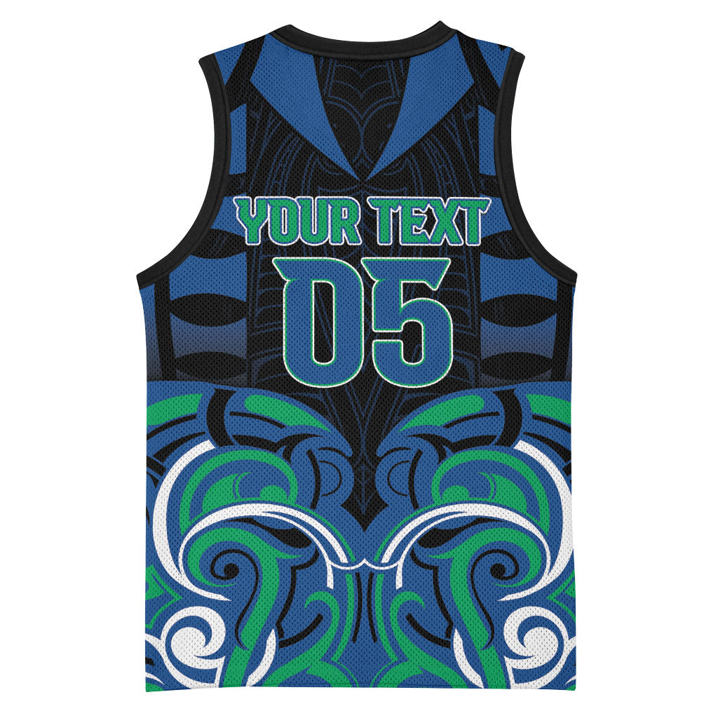 Custom Aotearoa Ngati Ranginui Basketball Jersey New Zealand Traditional Maori Pattern