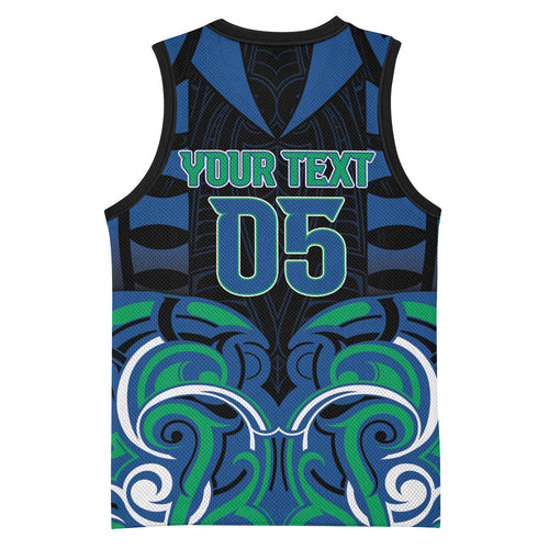 Custom Aotearoa Ngati Ranginui Basketball Jersey New Zealand Traditional Maori Pattern