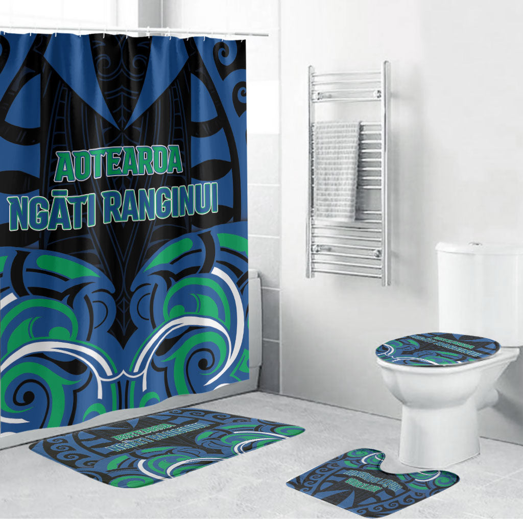 Aotearoa Ngati Ranginui Bathroom Set New Zealand Traditional Maori Pattern