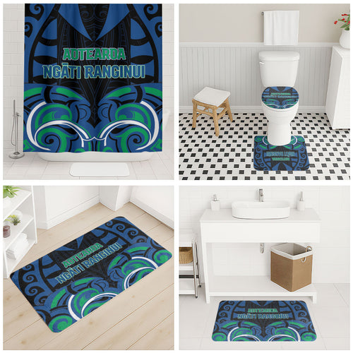 Aotearoa Ngati Ranginui Bathroom Set New Zealand Traditional Maori Pattern