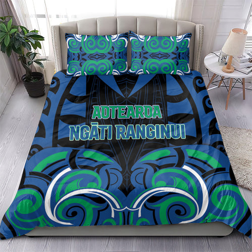 Aotearoa Ngati Ranginui Bedding Set New Zealand Traditional Maori Pattern