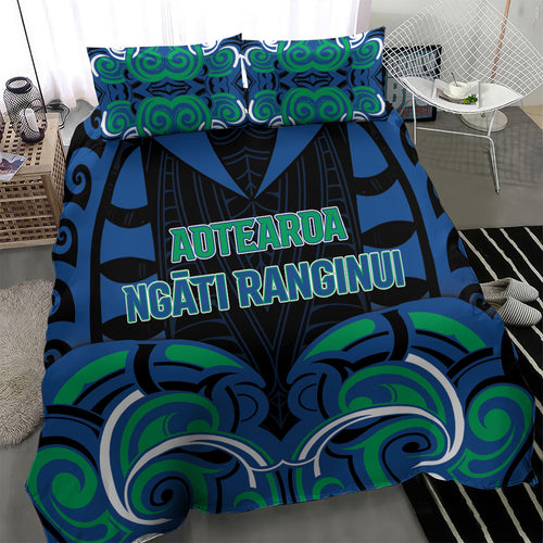 Aotearoa Ngati Ranginui Bedding Set New Zealand Traditional Maori Pattern
