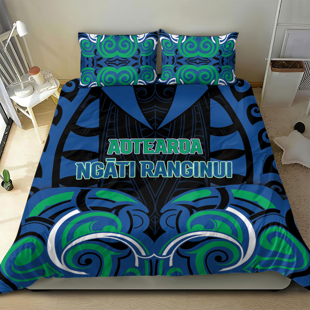 Aotearoa Ngati Ranginui Bedding Set New Zealand Traditional Maori Pattern