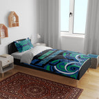 Aotearoa Ngati Ranginui Bedding Set New Zealand Traditional Maori Pattern