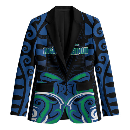 Custom Aotearoa Ngati Ranginui Blazer New Zealand Traditional Maori Pattern