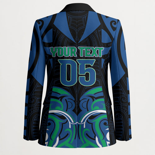 Custom Aotearoa Ngati Ranginui Blazer New Zealand Traditional Maori Pattern