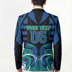 Custom Aotearoa Ngati Ranginui Blazer New Zealand Traditional Maori Pattern