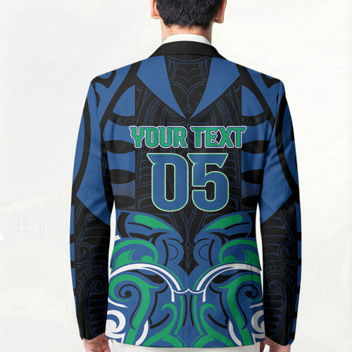 Custom Aotearoa Ngati Ranginui Blazer New Zealand Traditional Maori Pattern