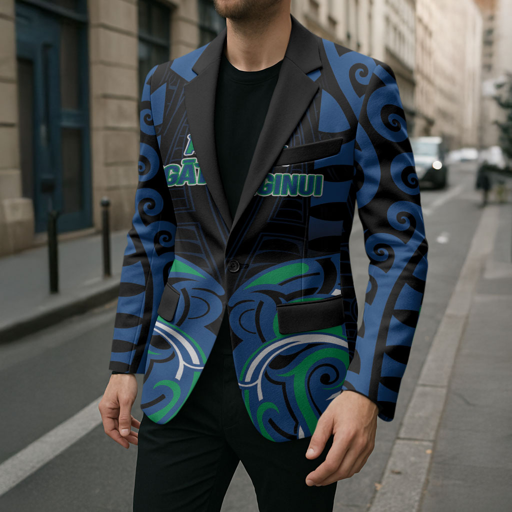 Custom Aotearoa Ngati Ranginui Blazer New Zealand Traditional Maori Pattern